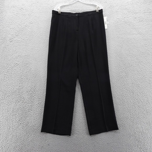 Pendleton Pants - NWT Pendleton Straight‎ Leg Trouser Pants 14 Petite Black Womens Career
